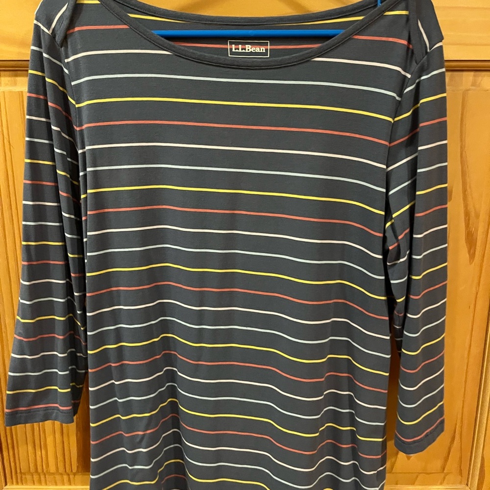 L.L. Bean Women's Multicolor Striped Top